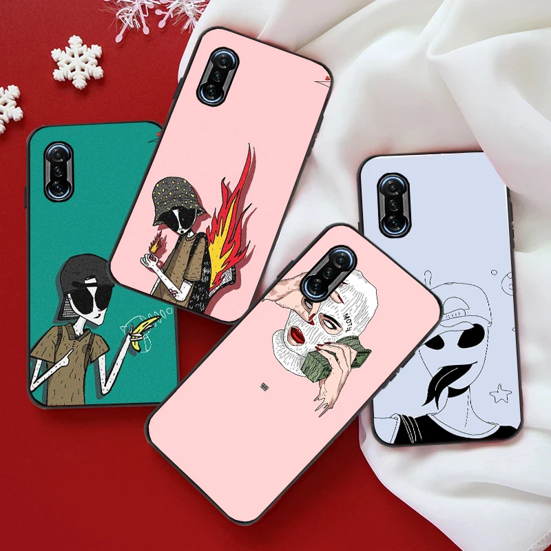 

Phone Case For Xiaomi POCO X3 NFC X3 Pro F3 Pro GT M3 Pro Funny Aliens Funda Coque Carcasa Cases Back Cover