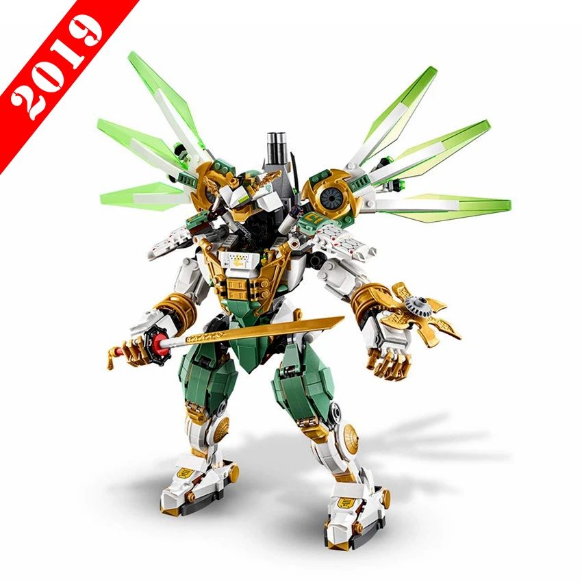 Новинка, конструктор Ninja Lloyd's Titan Mech Spinjitzu, Набор кубиков, Классическая модель ниндзя из фильма, детские игрушки, подарок для детей