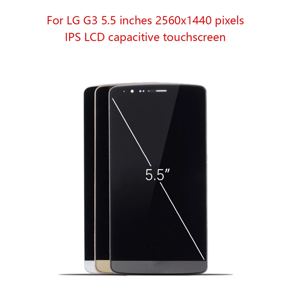 5 &quotOtmil для LG G3 ЖК дисплей с сенсорным экраном рамкой дигитайзер сборка D850 D851 D855