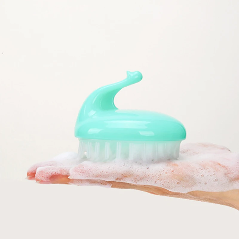 1 шт. милая детская силиконовая щетка для ванны чистящее средство душа детей