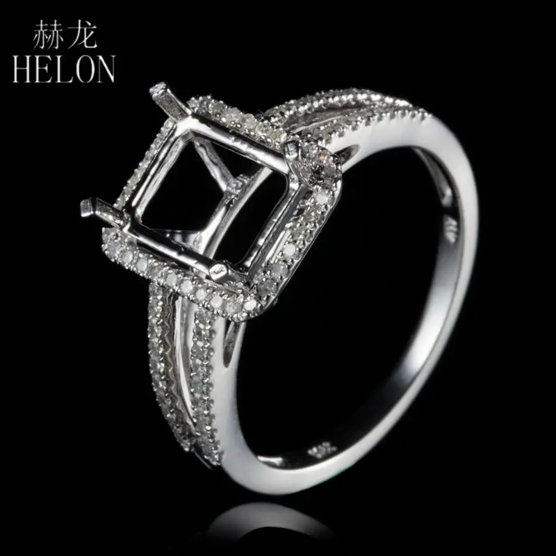 Женское кольцо с натуральными бриллиантами HELON белое золото 14 к 0 3ct ювелирное