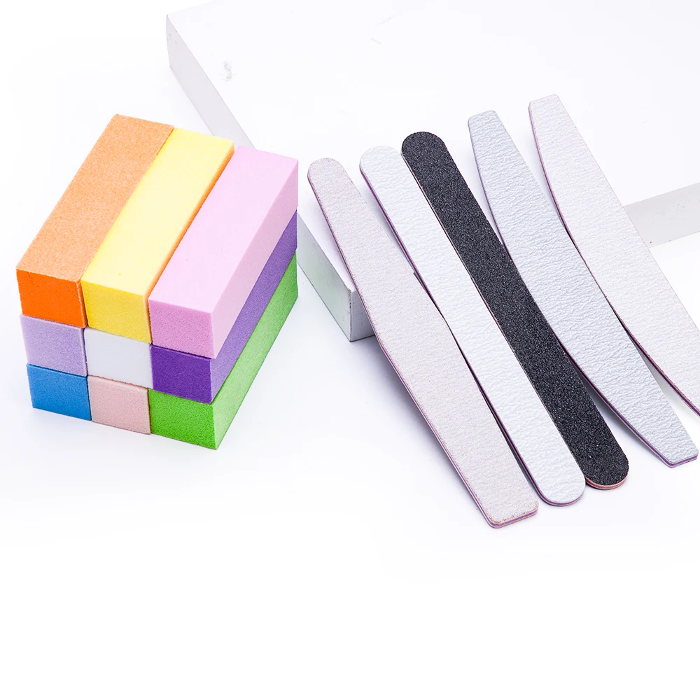 

1Pcs Colorful Sanding Sponge Nail File Buffer Block for UV Gel Nail Polish DIY Nail Art Manicure Pedicure Nail Buffers