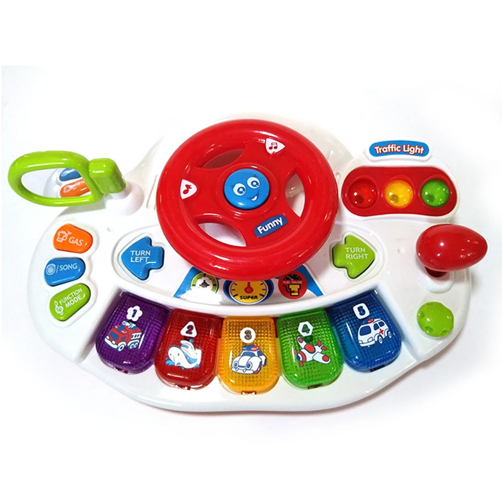 

Tiny Tot Driver Sound Play Musical Instrument Cute Baby Safe ABS Educational Toy Early Childhood Non-toxic Multi Coloured