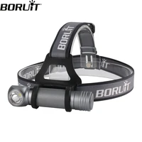 boruit xpl v5 led 1000lm headlamp 3 mode waterproof flashlight use 18650 battery head torch camping hunting powerful headlight