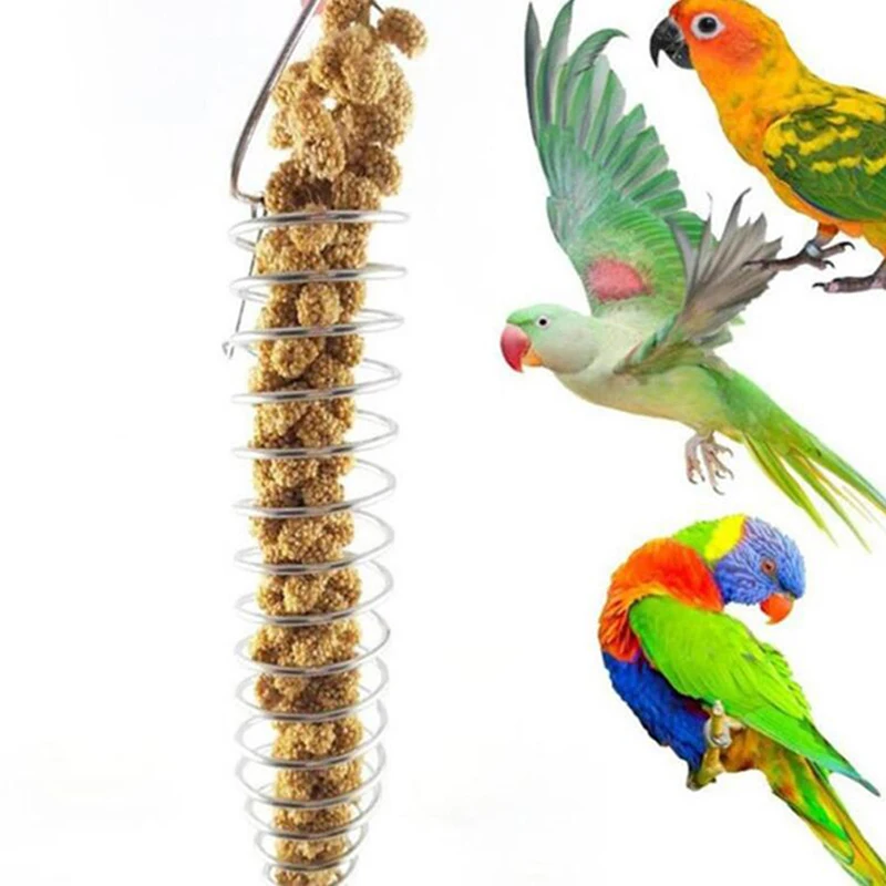 Популярные Товары для домашних животных кормушка птиц спиральный инструмент
