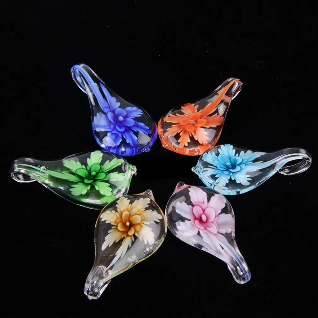 Стеклянная Ручка с кристаллом Dip фирменные Чернила внутри цветка для письма