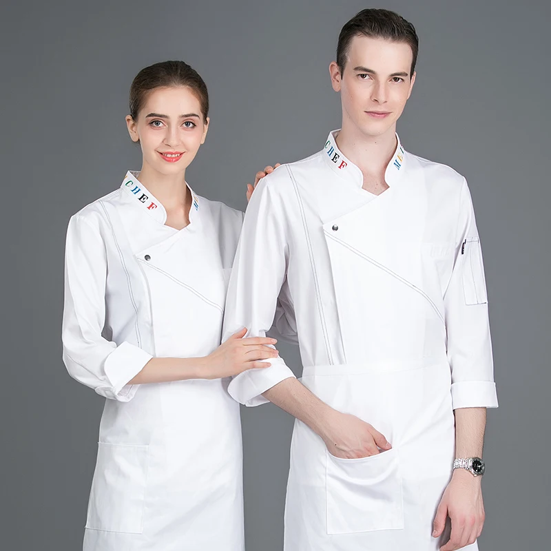 Western Restaurant Autumn Chef Jacket Man Long Sleeve Hotel Cooking Tops Women Fast Food Waiter Uniform Coffee Shop | Тематическая