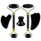 Натуральный обсидиановый бритвенный массажер для лица