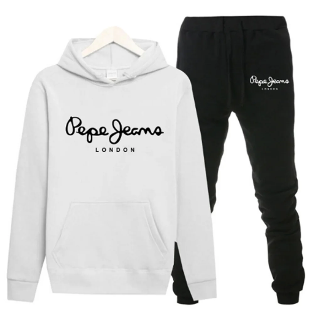

2021 Tracksuit Women 2 Piece Set Print Hoodies + pants Sportwear Women's Sports Suit Hooded Sweatshirt Set Female Winter Clothes