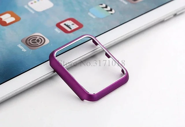 Аксессуары для часов, алюминиевый чехол для Apple Watch 38 мм, 42 мм, защитный чехол для часов s, чехол для iWatch Series 3 2 1, металлический корпус - Цвет: Purple