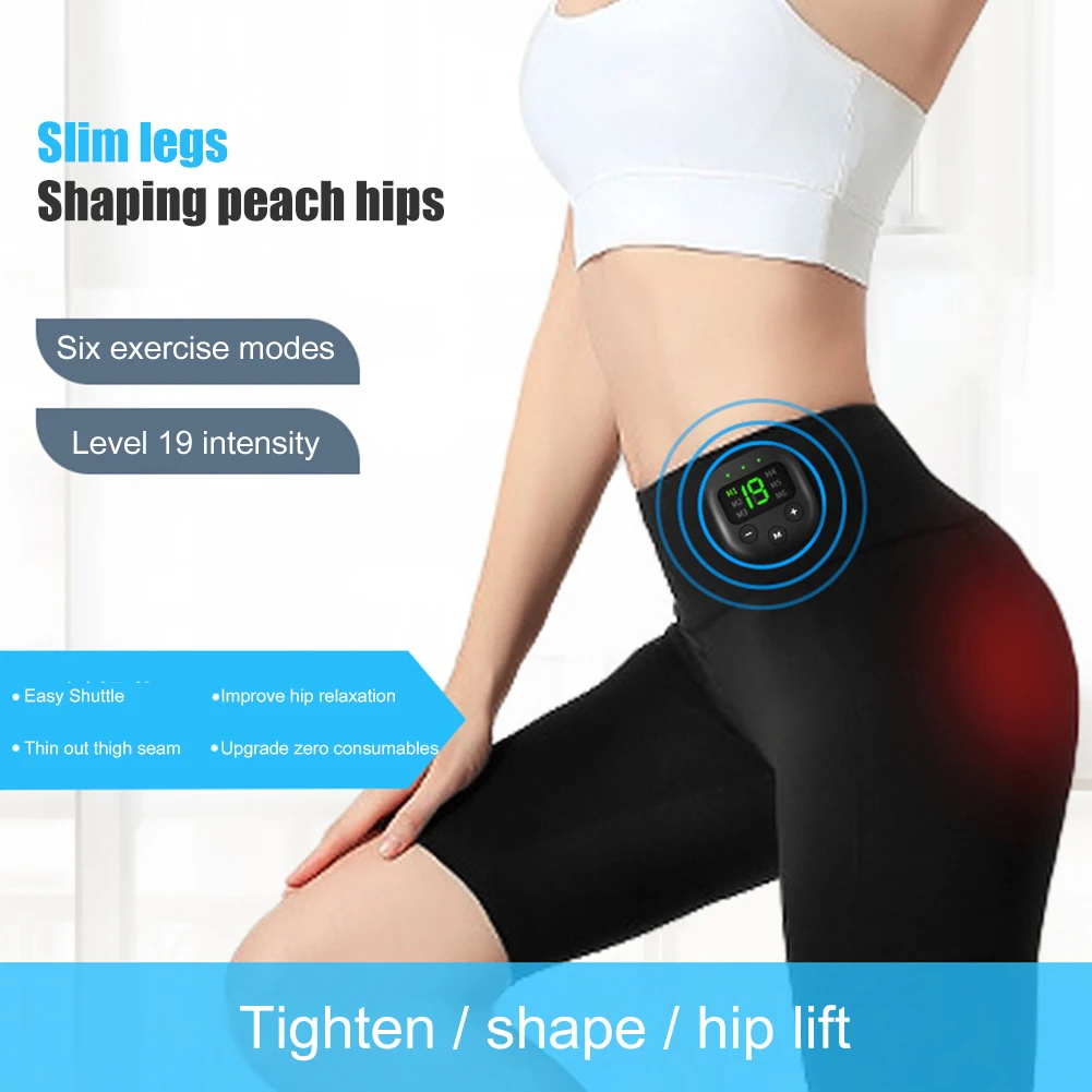 

Women Smart EMS Fitness Shorts High-Waist Hip Lifting Muscle Training Pants SBR Soft Diving Material Women Yoga Fitness Pants