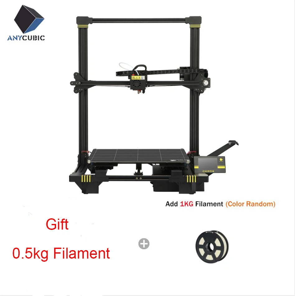 ANYCUBIC Chiron 3d принтер большого размера плюс 400x400x450 мм экструдер двойной Z Axisolor PLA нитей комплект Impressora 3d Drucker