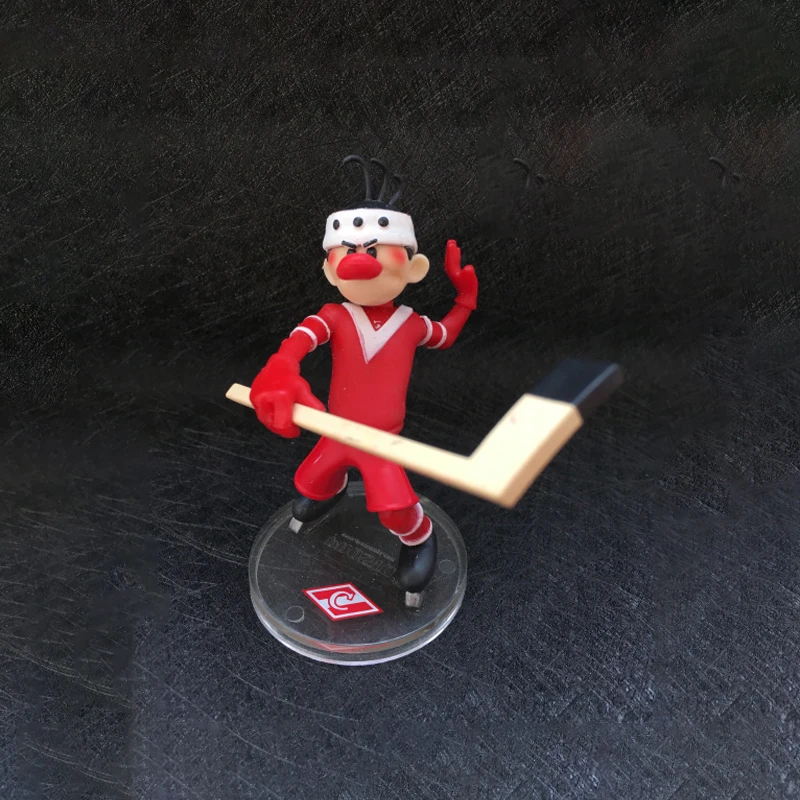 Хоккей Спортивная модель украшение стола 1 шт. плеер с палкой куртка красного