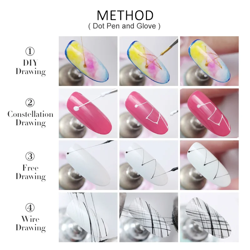 

12 Colors Nail Spider UV Gel Polish Painting Nail Art Line Drawing Elasticity Point Line Gel varnish Varnish