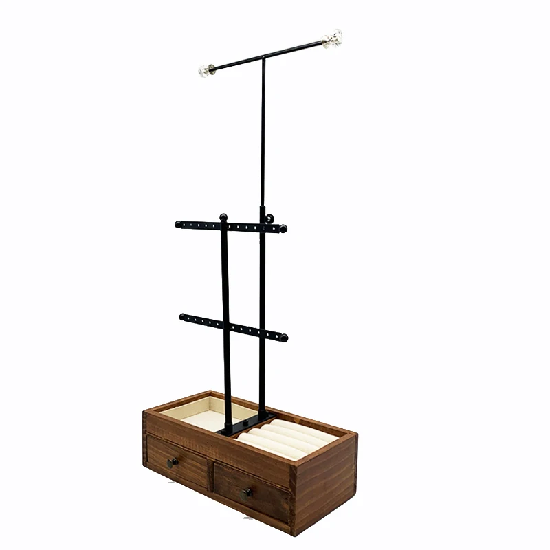 

Hanging Jewelry Display Storage Box with Drawers, Can Organize Necklaces, Bracelets, Earrings, Rings