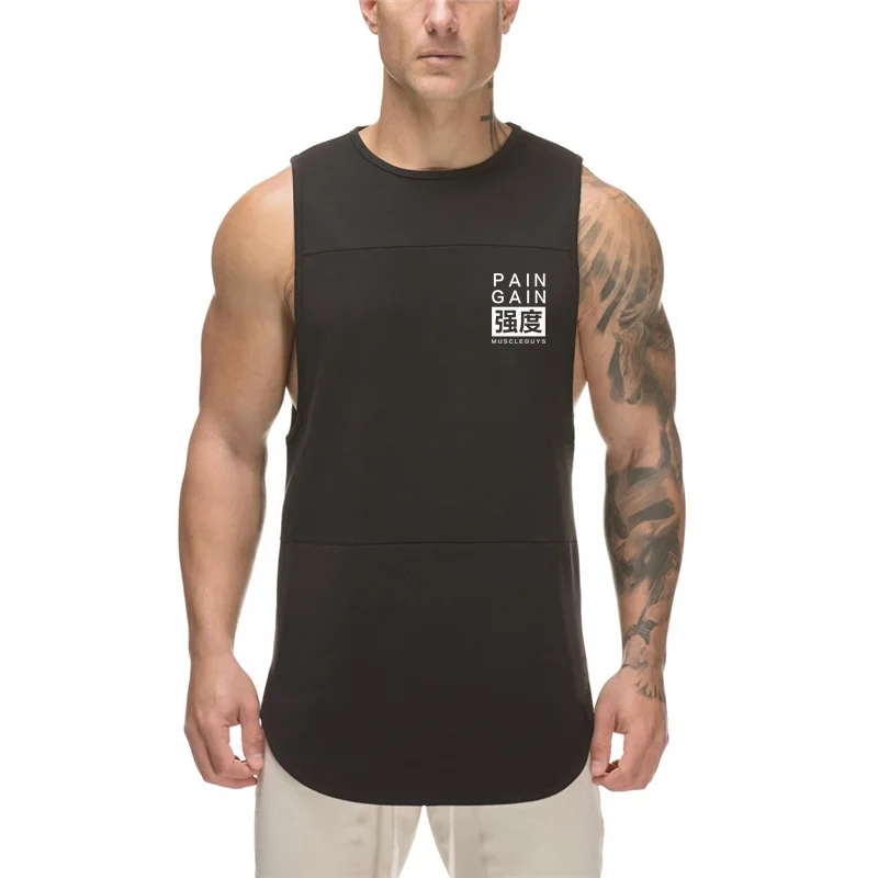 Фирменная сетчатая майка для тренировок мужская фитнеса одежда тренажерного