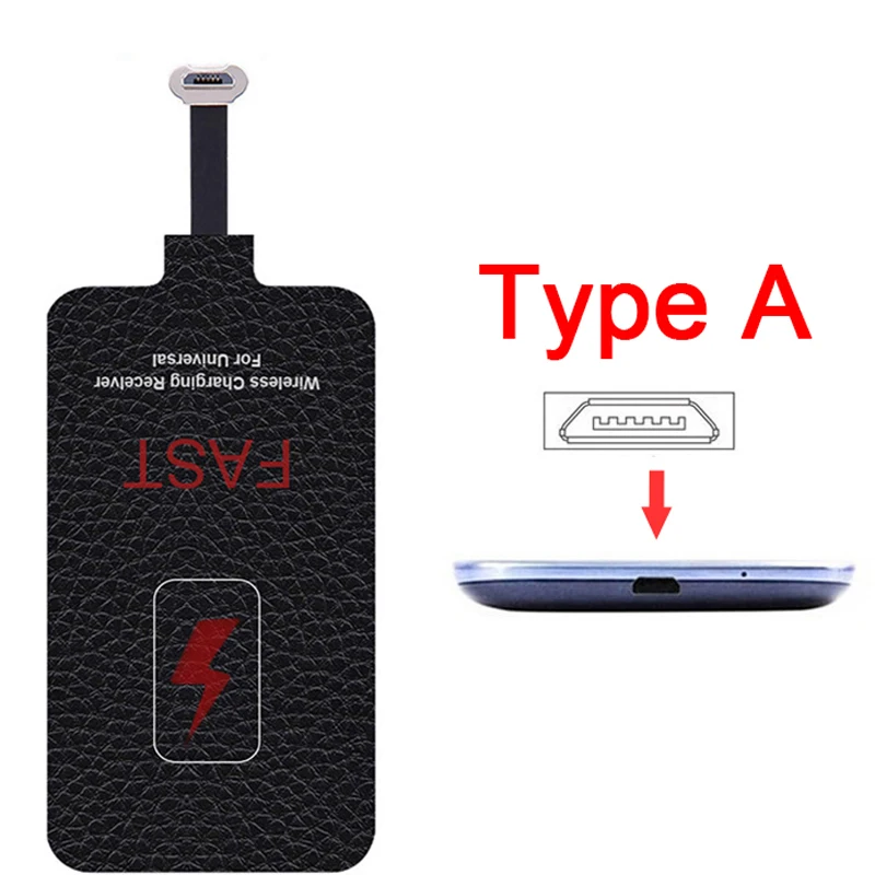 5v2a 10w qi fast wireless charger receiver for iphone 765 samsung huawei xiaomi type c micro usb qi c basic connector free global shipping