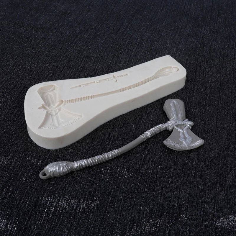 Оружие Меч топор нож кулон смолы формы кинжал силиконовая форма DIY шоколадные