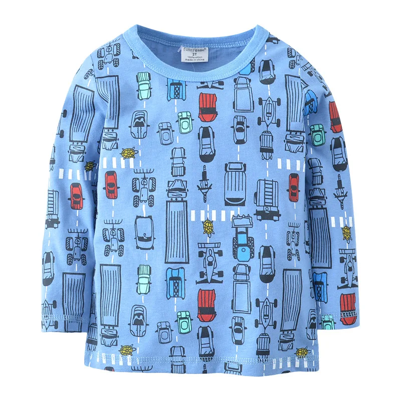 Хлопковая футболка для мальчиков на возраст 24-7 лет