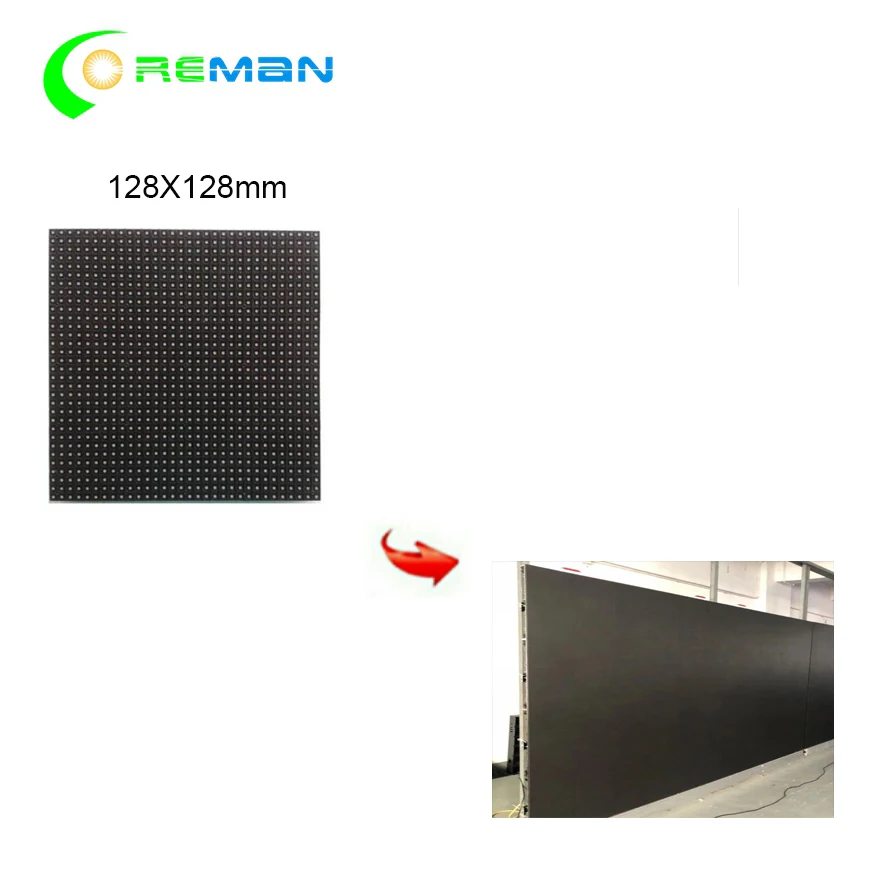 Матрица светодиодная 128*128 мм 32*32 пикселей 1/16 дюйма|p4 led module|led video wallvideo wall |