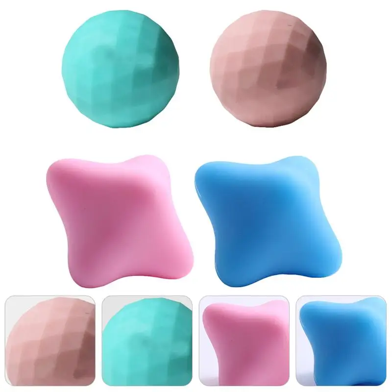 

1 Set 4pcs Soft Lightweight Reusable Fitness Ball Fascia Ball for Men Women
