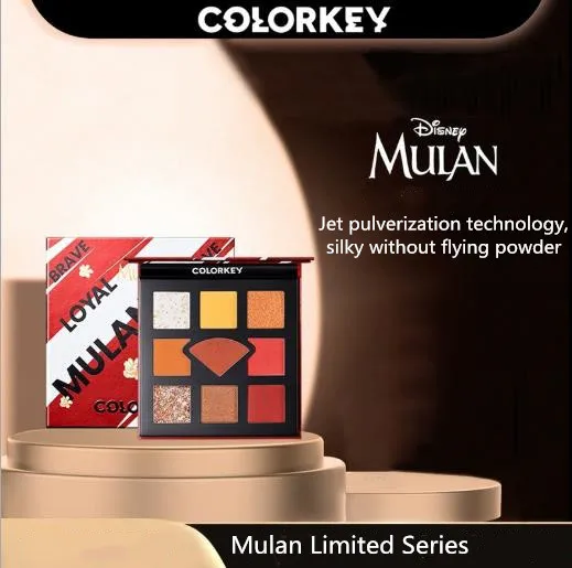 

Палитра теней для век Mulan 9 цветов, тени для век, супер горячий блеск и мерцающий матовый стойкий водостойкий макияж для век