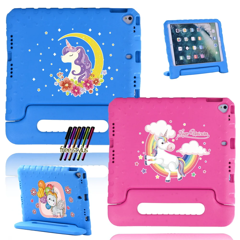 

Tablet Case for Apple IPad 7 10.2 Inch / IPad 6 Super Girl Heart Children's Anti-fall Tablet Protective Cover+ Free Stylus