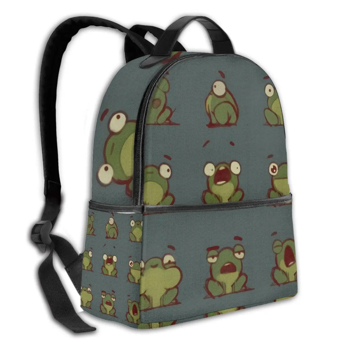 

Frog Anime Backpack Student School Bag Waterproof Travel Teens Fit 14.5 Inch Laptop Bagpack
