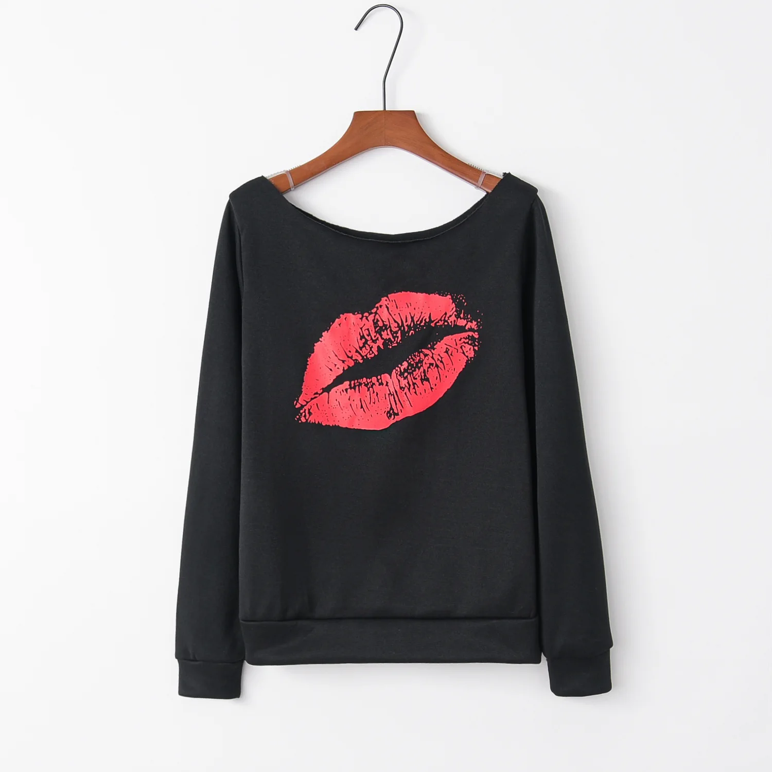 Красные губы 2020 новый дизайн распродажа толстовки свитшоты Женские повседневные