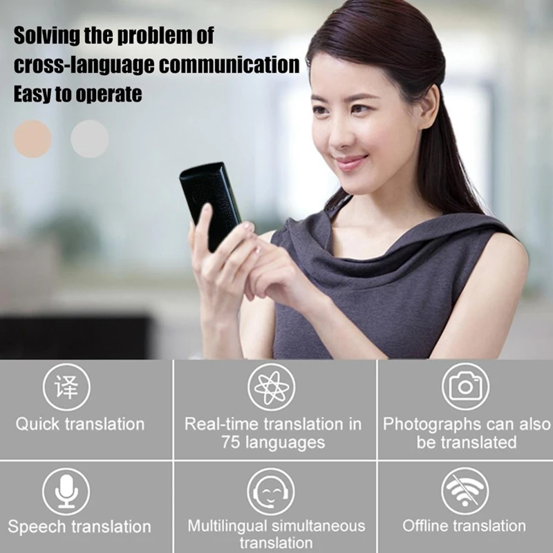 

76 Languages Voice Translator D9 Translator Learning Machine ligent Travel Translator