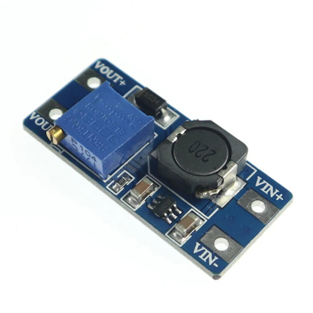 Повышающий Модуль питания MT3608 DC максимальная выходная мощность 28 в 2 А для