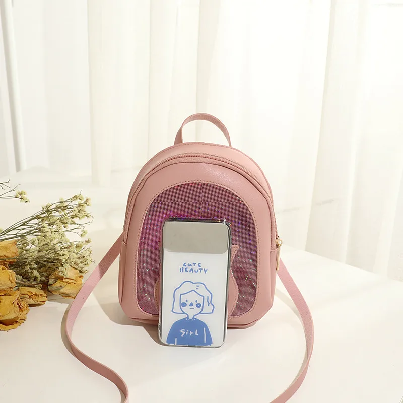 Новый мини рюкзак для девочек сумка через плечо из искусственной кожи простая