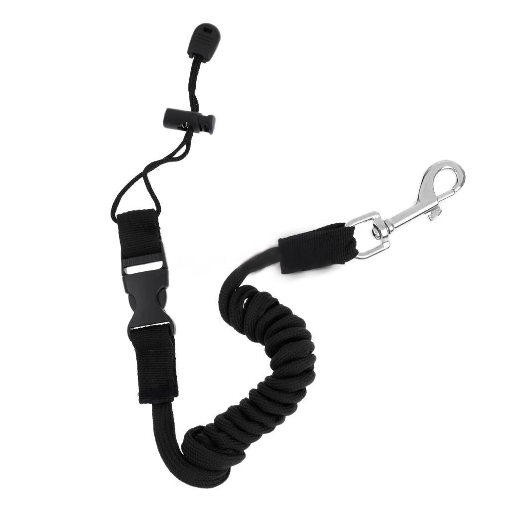 

TPU Safety Kayak Canoe Boat Paddle Leash Fishing Rod Pole Coiled Lanyard Cord Gear High Quality Kayak Accessories