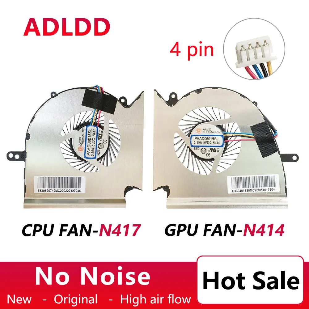 Новый оригинальный кулер для ноутбука/графического процессора MSI GE75 MS 17E2 GL75 GP75