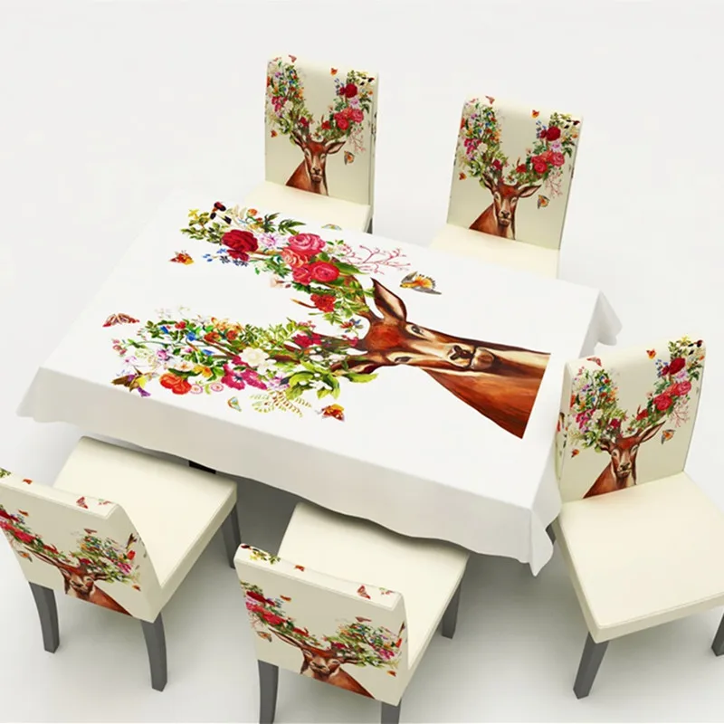 Розово-пятнистого оленя чехлы для стульев Стретч эластичные на кресла чехлов