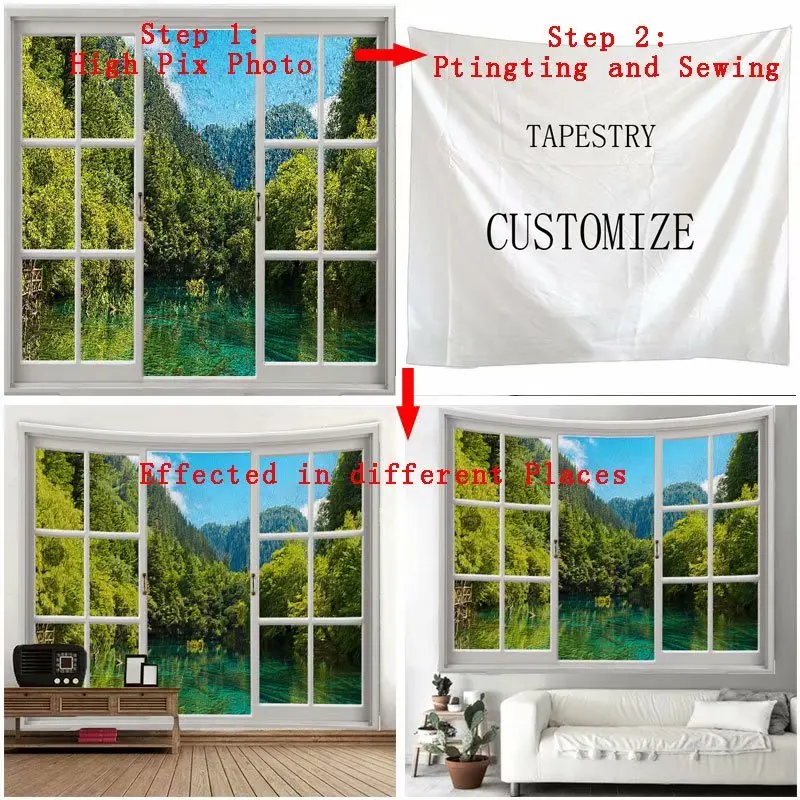 Гобелен на заказ гобелены в стиле бохо с рисунком мандалы настенный гобелен