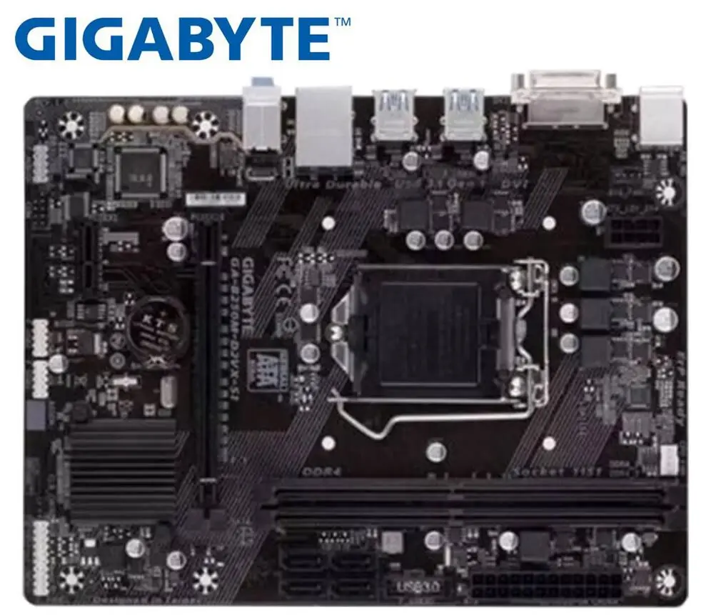 Desktop motherboard Gigabyte GA-B250M-D2VX SI B250 for intel DDR4 LGA 1151 32GB USB3 .0 SATA3.0 used B250M-D2VX PC on sales | Компьютеры и