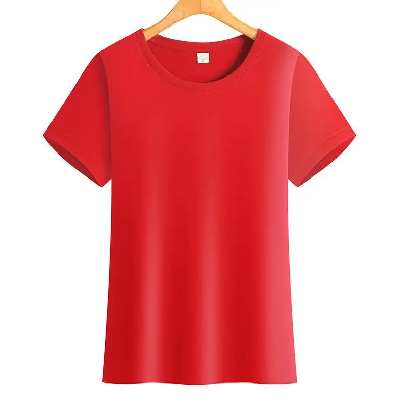 

The new loose cotton round collar T-shirt man