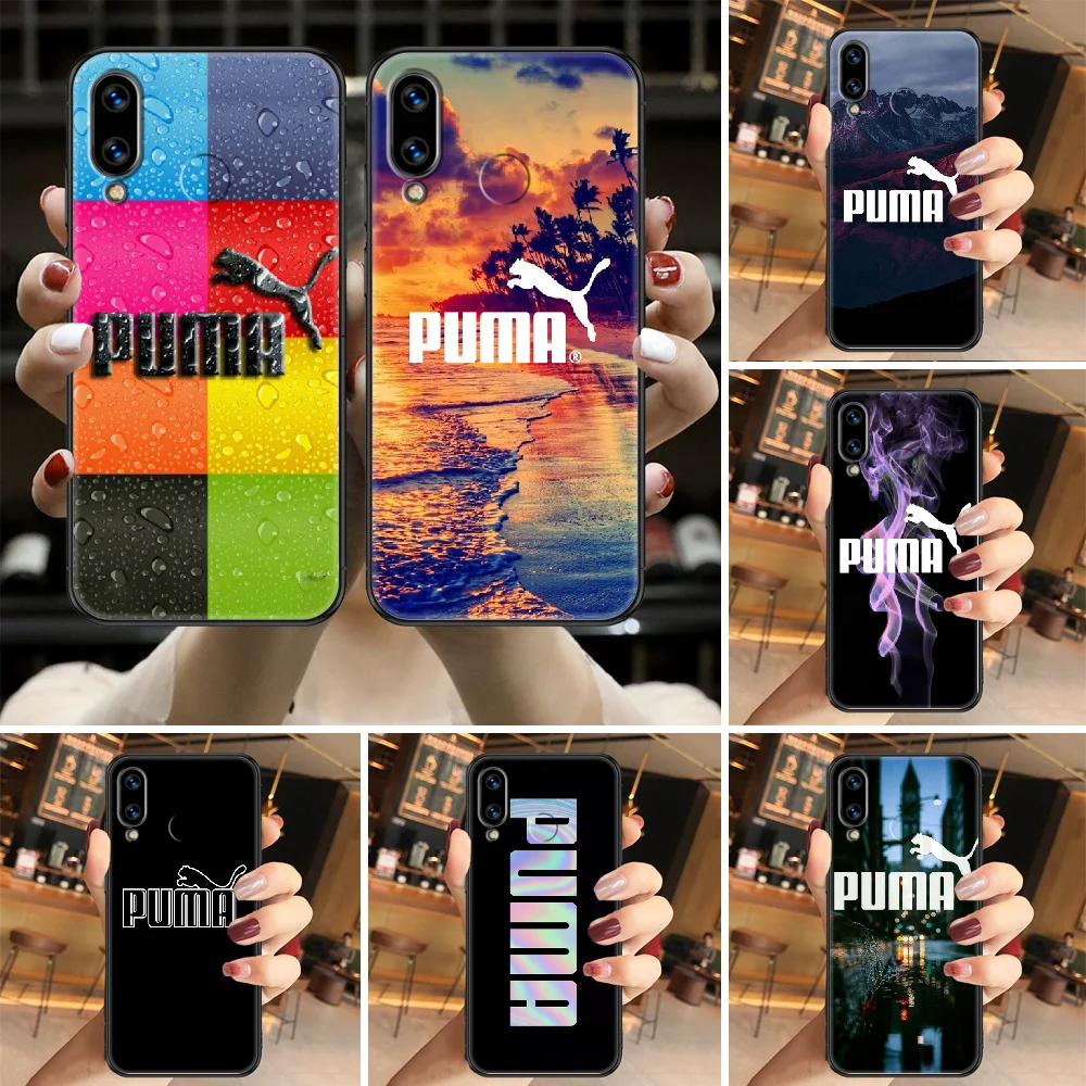 

Fashion Brand leopard Phone case For Huawei Honor 6 7 8 9 10 10i 20 A C X Lite Pro Play black trend shell pretty cell cover soft