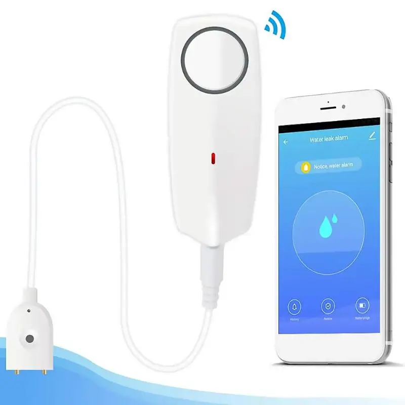 Wi Fi датчик утечки воды беспроводной детектор уровня защита от перелива