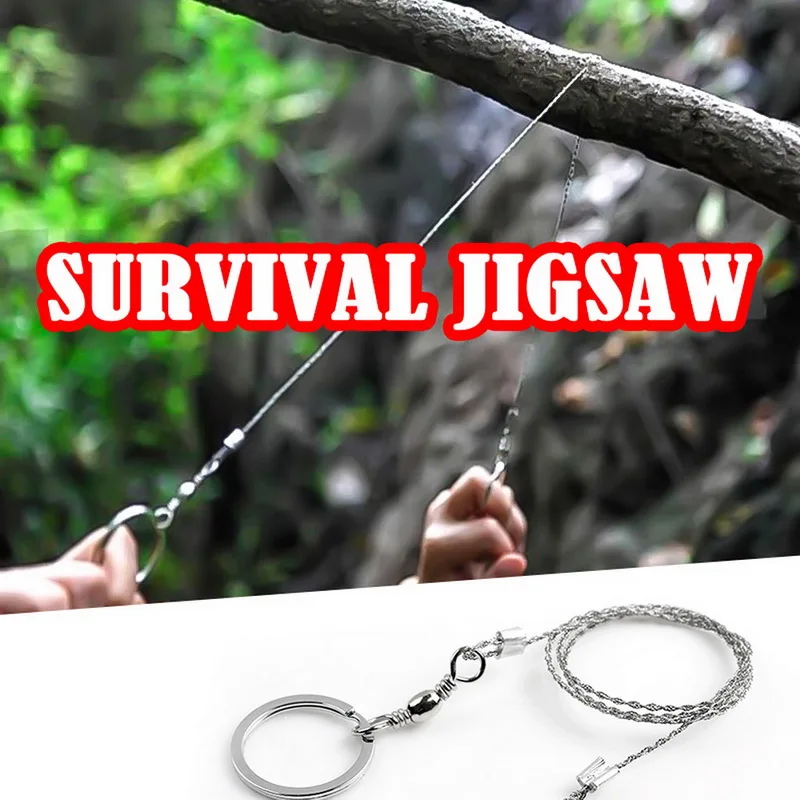 

Stainless Steel Pocket Wire Saws Rope Blade Chain Outdoor Survival Tool for Camping Hiking Hunting Portable Gear Pocket Outdoor