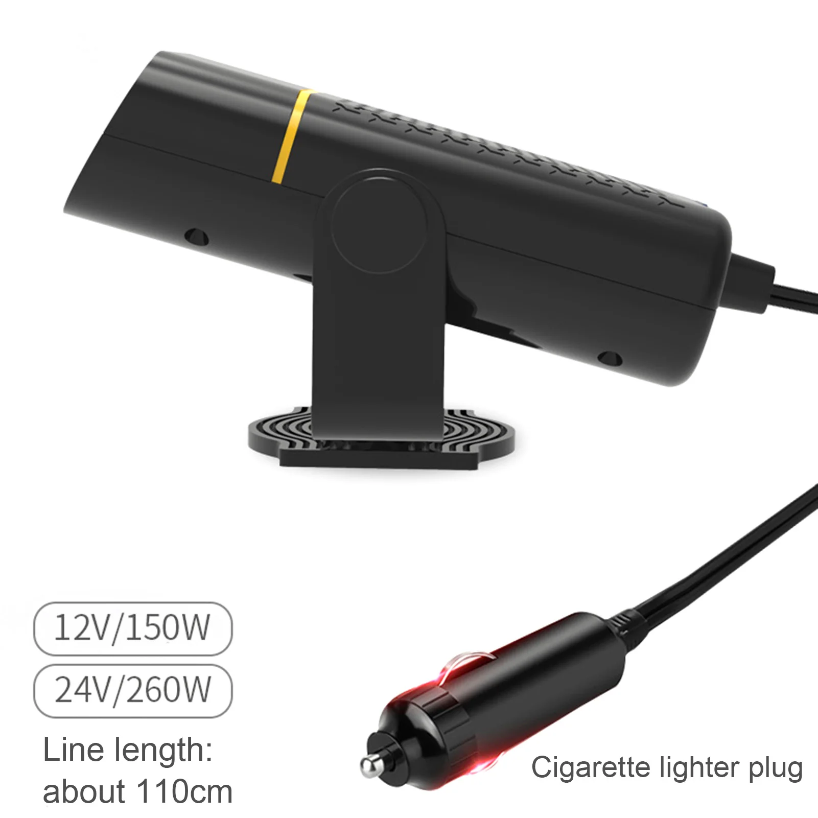 2 в 1 зимний автомобильный обогреватель летний вентилятор Универсальный 12 В 24