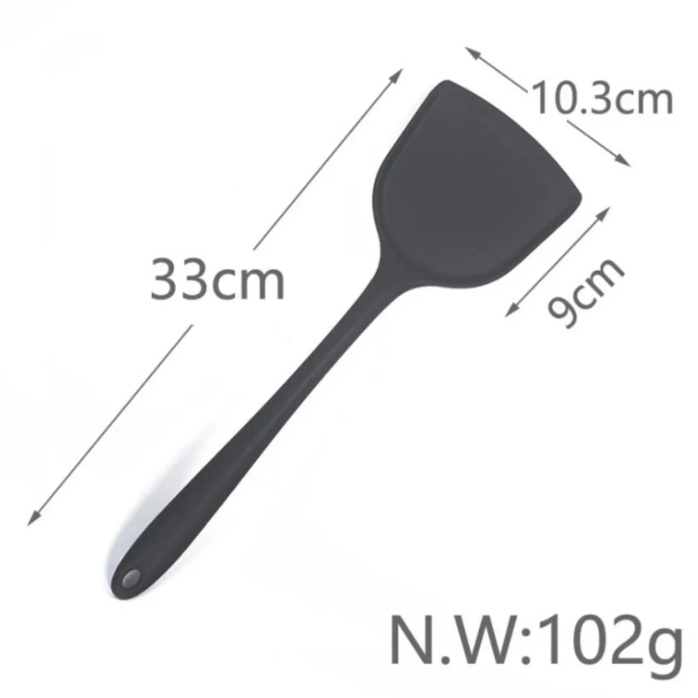 Silicone Kitchenware Cooking Utensils Spatula Turner Beef Meat Egg Kitchen Scraper Wide Pizza Shovel Non-stick Tool | Дом и сад