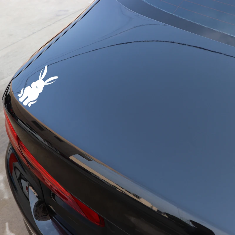 Наклейки с рисунком зайца 16 х7 см | Автомобили и мотоциклы