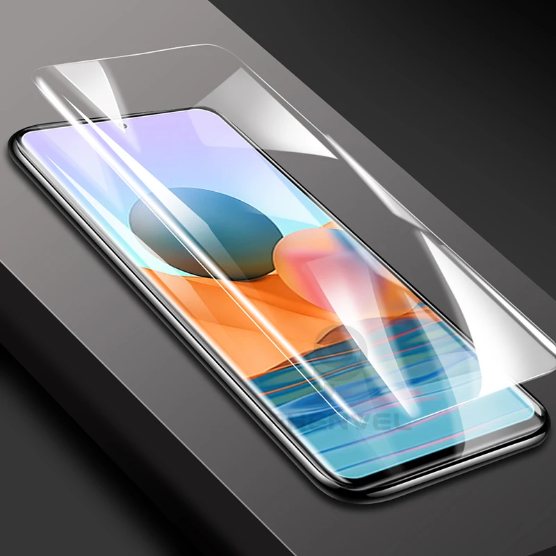 Gel 3D Protective Film For Redmi Note 10 9 5 8 Pro 7 9S Glossy Screen Protector For Xiaomi redmi 9T 9 5 Plus 10 8 Hydrogel Film