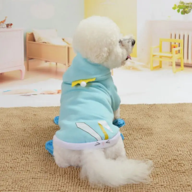 Pet новые зимние теплые 2 брюки с широкими штанинами на пуговицах пальто для собак