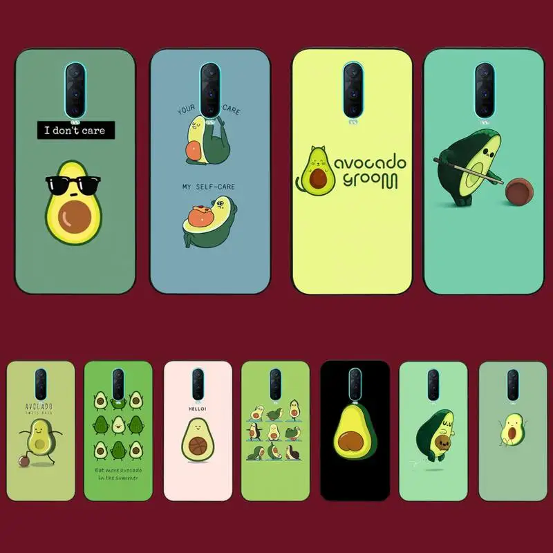 

TOPLBPCS cartoon avocado Phone Case for Vivo Y91C Y11 17 19 53 81 31 91 55 V17 11i 9 for oppo