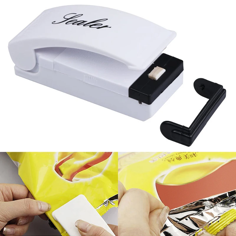 

Portable Mini Food Sealer Home Heat Bag Plastic Food Snacks Bag Sealing Packaging Machine Household Kitchen Tools