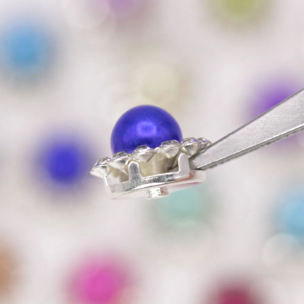 11 8 мм Разноцветные жемчужные стразы s шитые кристаллы для одежды пуговицы сделай