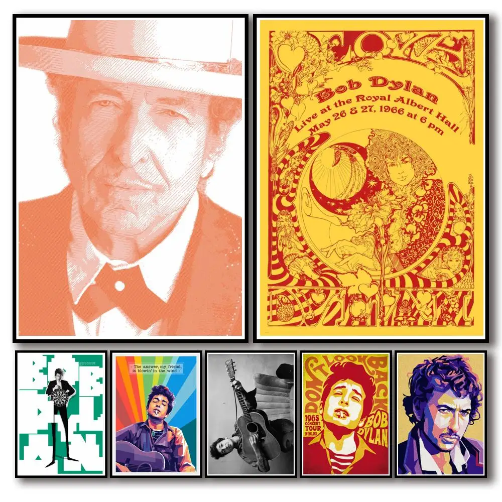 29 дизайнов белый бумажный постер Боба Дилана Альтернативная абстрактная